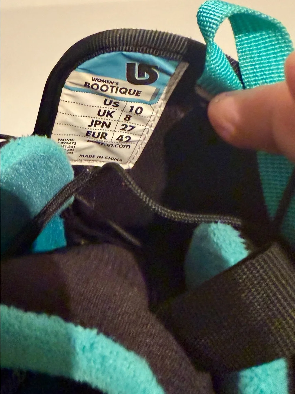 Women's Burton Boutique Snowboard Boots 2011 Size 10 Black Blue Boa Cables